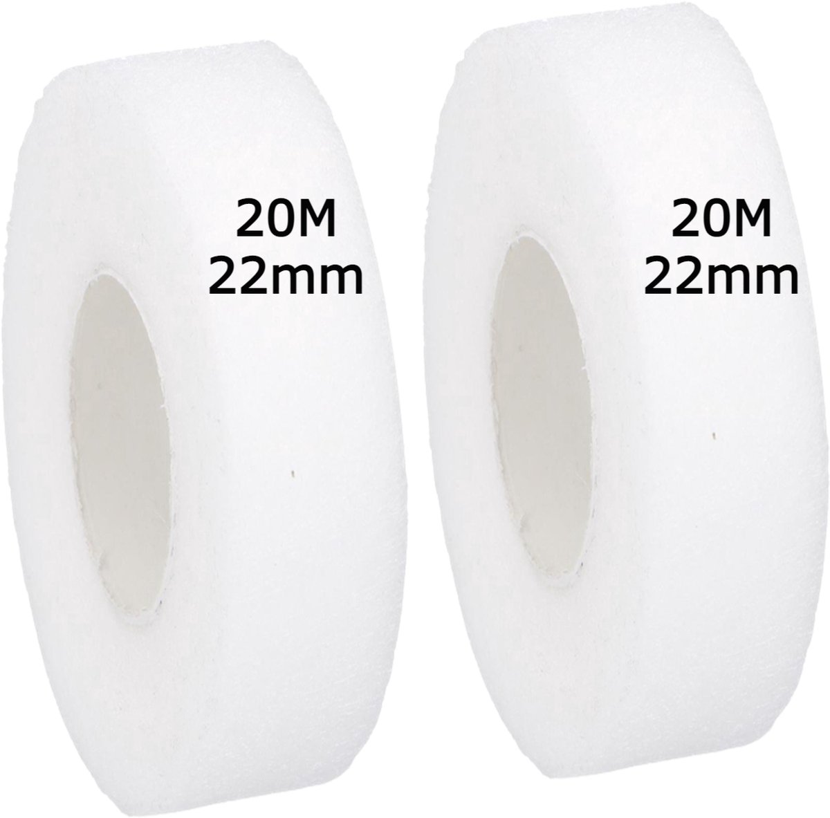 Sasukey Zoomband 2 Roll | Gebruik met strijkijzer | Kleding, gordijnen zomen 22mm x 20m X2 Roll